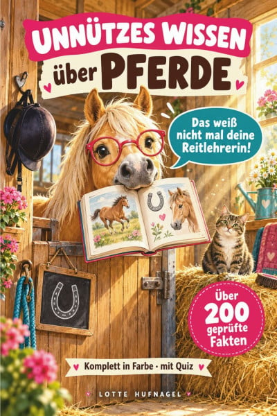 Das weiß nicht mal deine Reitlehrerin!: Unnützes Wissen über Pferde: Über 200 geprüfte Fakten, Stall-Rekorde, Mythen-Check und Quiz – komplett in ... Geschenk für Pferdemädchen ab 9 (Staunwissen)