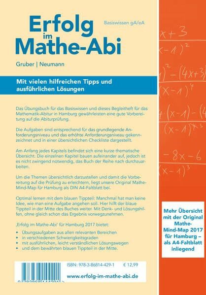 Erfolg im Mathe-Abi 2017 Basiswissen Hamburg: mit der Original Mathe-Mind-Map