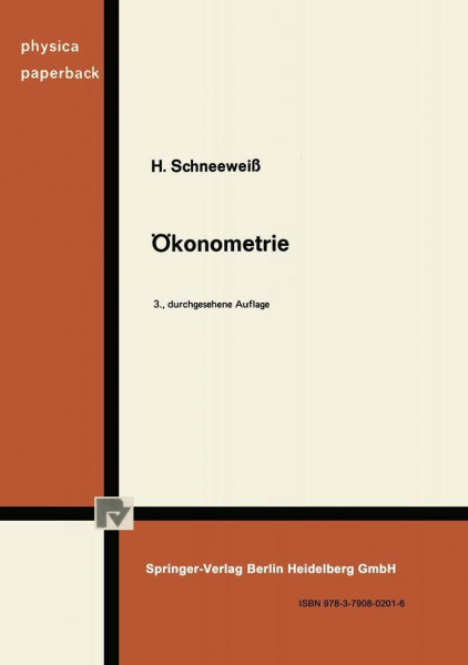 Ökonometrie (Physica-Paperback)