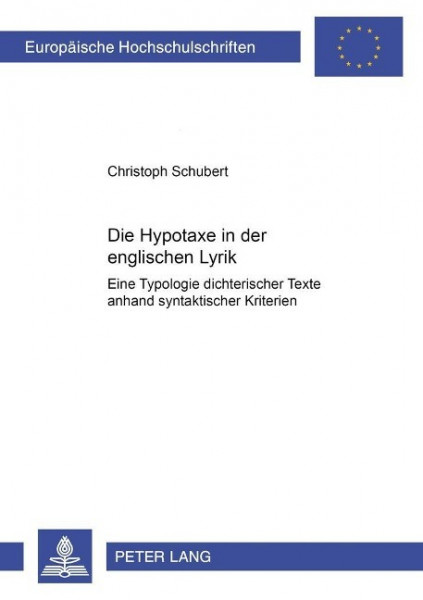 Die Hypotaxe in der englischen Lyrik