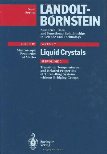 Transition Temperatures and Related Properties of Three-Ring Systems without Bridging Groups (Physical Chemistry)