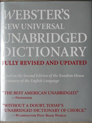 Webster's New Universal Unabridged Dictionary: Fully Revised And Updated