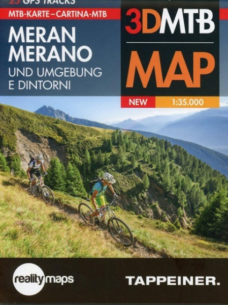 Moutainbike-Karte Meran und Umgebung 1 : 35.000