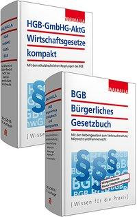 Kombi-Paket BGB Bürgerliches Recht + HGB, GmbHG, AktG, Wirtschaftsgesetze kompakt