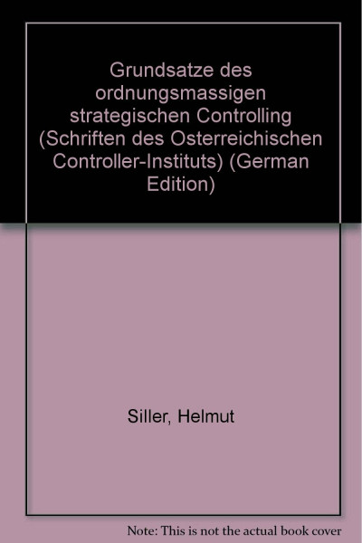Grundsätze des ordnungsmässigen strategischen Controlling