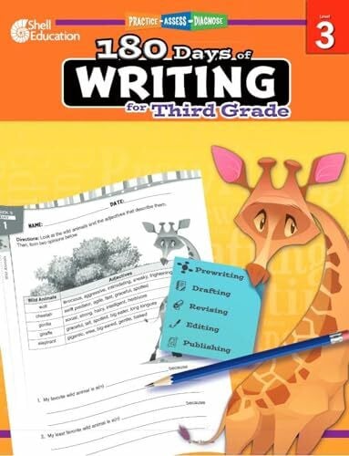 180 Days of Writing for Third Grade: Practice, Assess, Diagnose (180 Days of Practice)