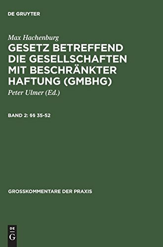 §§ 35–52 (Großkommentare der Praxis)
