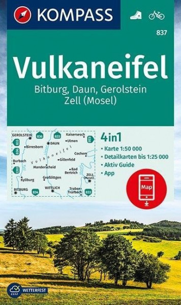 Vulkaneifel, Bitburg, Daun, Gerolstein, Zell (Mosel) 1:50 000