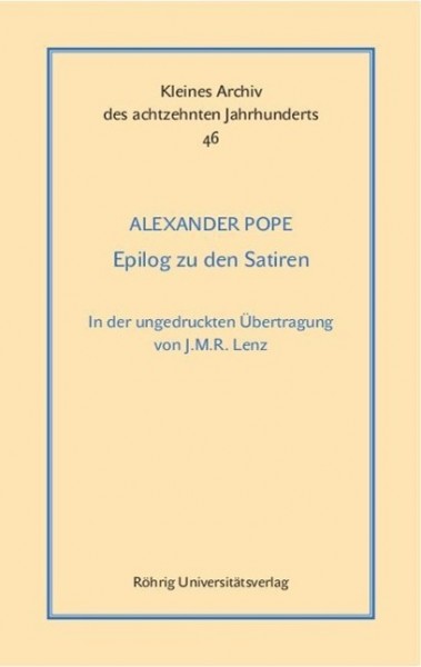 Epilog zu den Satiren. Dialog I