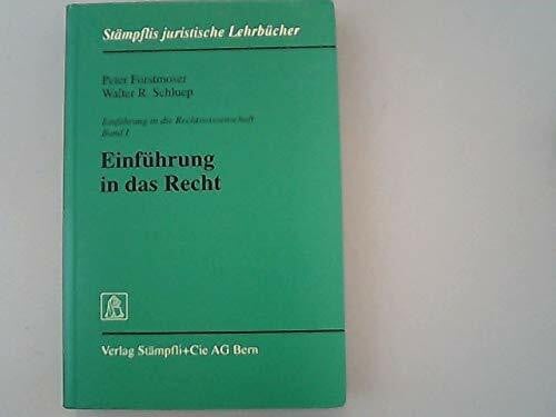 Einführung in das Recht (Stämpflis juristische Lehrbücher)
