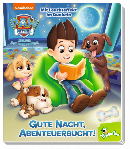 PAW Patrol: Gute Nacht, Abenteuerbucht!: Pappbilderbuch mit Leuchteffekt im Dunkeln