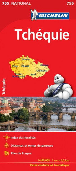 Czechia - Michelin National Map 755