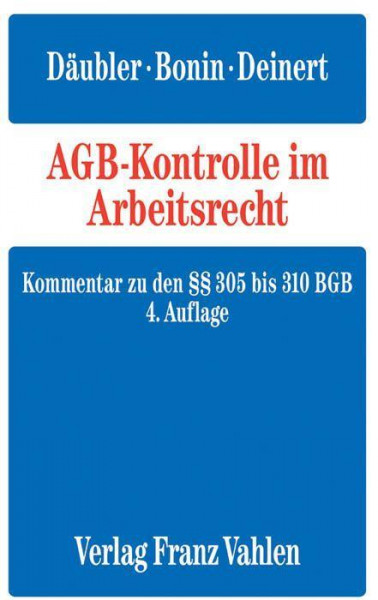 AGB-Kontrolle im Arbeitsrecht