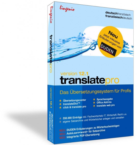 translate pro 12.1 Deutsch-Französisch
