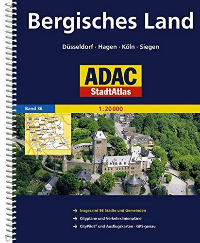 ADAC StadtAtlas Bergisches Land 1 : 20 000