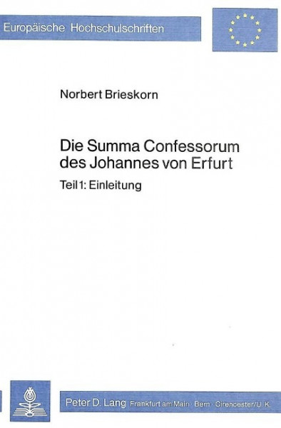 Die Summa Confessorum des Johannes von Erfurt