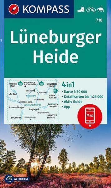 KOMPASS Wanderkarte Lüneburger Heide