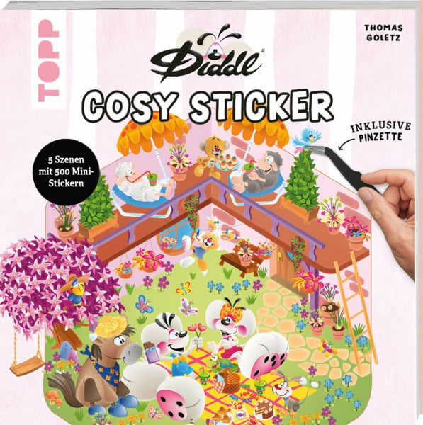 DIDDL – Cosy Sticker: 5 Szenen mit 500 Mini-Stickern. Inklusive Pinzette (Diddl is back!)
