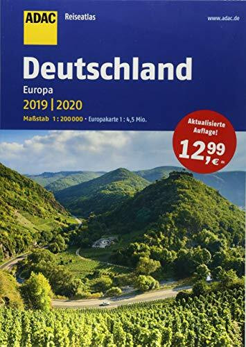 ADAC Reiseatlas Deutschland, Europa 2019/2020 1:200 000 (ADAC Atlanten)
