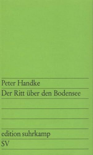 Der Ritt über den Bodensee (edition suhrkamp)
