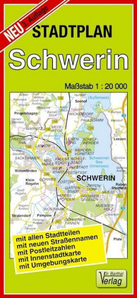 Stadtplan Schwerin 1 : 20 000