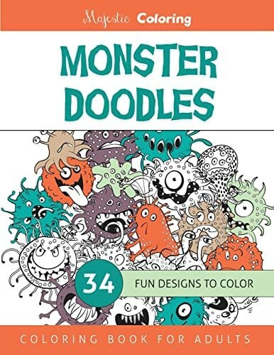 Monster Doodles: Coloring Book for Adults Monster Doodles: Coloring Book for Adults