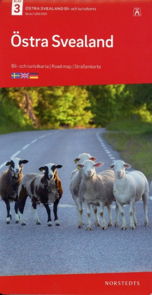Östra Svealand Bil & Turistkarta Nr 3 1:250 000