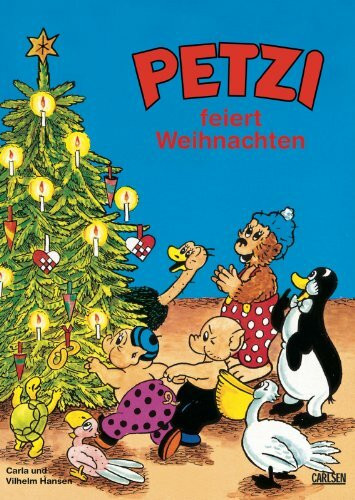 Petzi feiert Weihnachten: Zwei Bildergeschichten