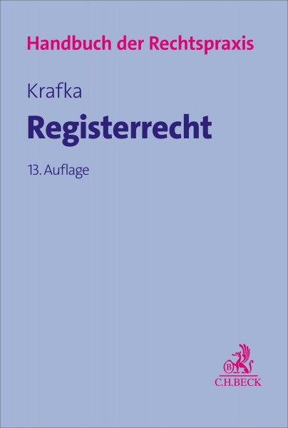 Registerrecht (Handbuch der Rechtspraxis: HRP)