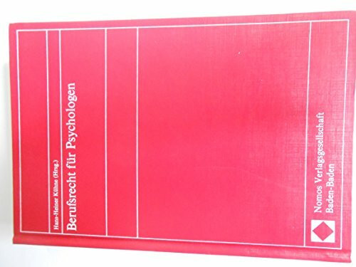 Berufsrecht für Psychologen