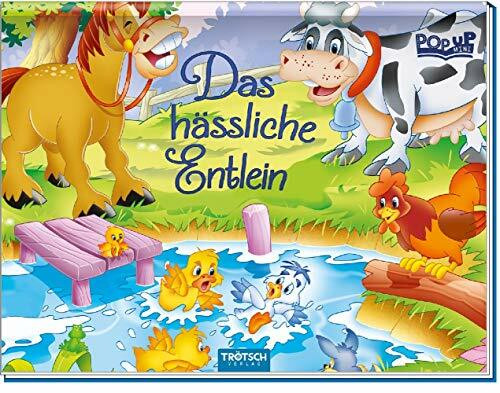 Trötsch Pop-up-Mini "Das hässliche Entlein": Wattierter Einband mit Glitzer