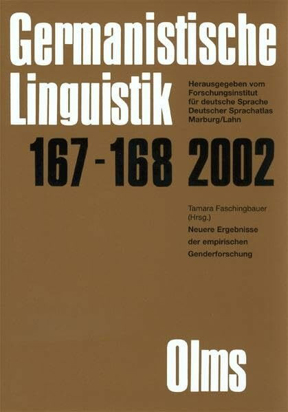 Germanistische Linguistik / Neuere Ergebnisse der empirischen Genderforschung