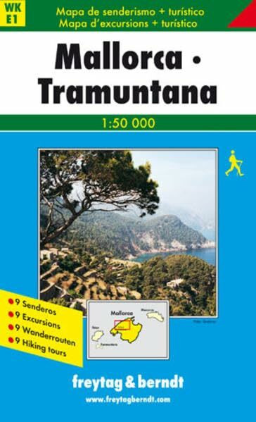 Freytag Berndt Wanderkarten, Mallorca Tramuntana: 1:50000 (freytag & berndt Wander-Rad-Freizeitkarten, Band 1)