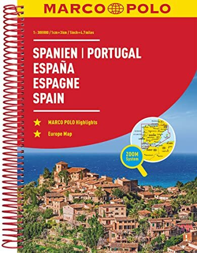 MARCO POLO Reiseatlas Spanien, Portugal 1:300.000: mit Europa 1:4,5 Mio.