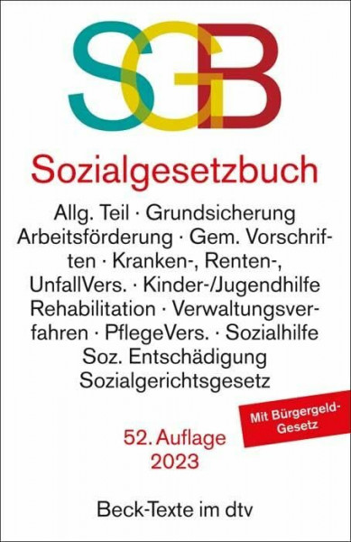 Sozialgesetzbuch mit Sozialgerichtsgesetz (Beck-Texte im dtv)