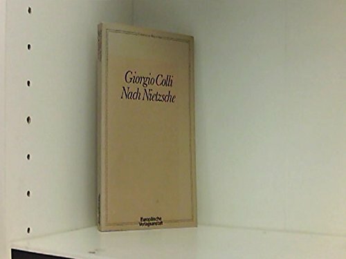 Nach Nietzsche Nach Nietzsche