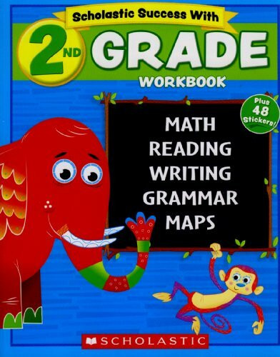 Scholastic - 2nd GRADE Workbook with Motivational Stickers (Scholastic Success With)