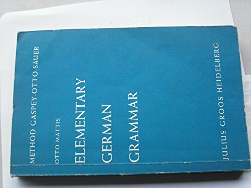 Elementary German Grammar