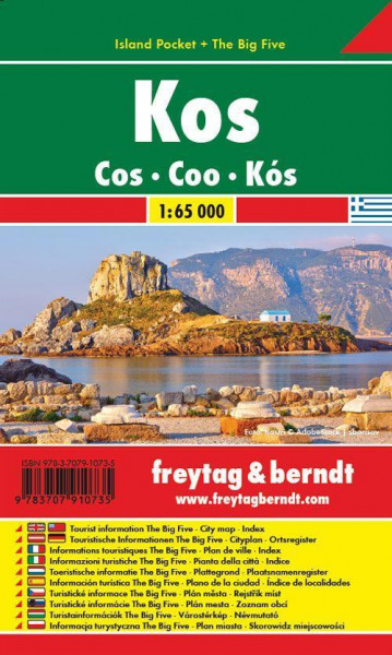 Kos 1 : 65 000. Island Pocket + The Big Five