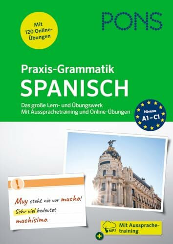 PONS Praxis-Grammatik Spanisch: Das große Lern- und Übungswerk mit Aussprachetraining und Online-Übungen