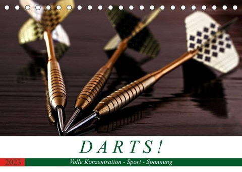 Darts. Konzentration - Sport - Spannung (Tischkalender 2023 DIN A5 quer)