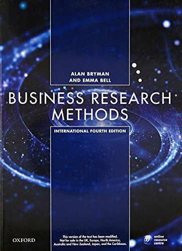 BUSINESS RESEARCH METHODS,4E (Ie)