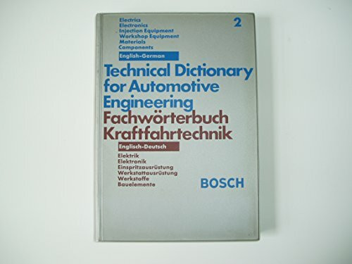 Bosch Fachwörterbuch Kraftfahrtechnik II. Englisch - Deutsch