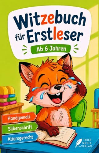 Witzebuch für Erstleser: Farbenfrohe Kinderwitze zum Lesenlernen für Kinder ab 6 Jahren (Mit vielen bunten Illustrationen und Silbenfärbung) (Silbengeschichten 1. Klasse)