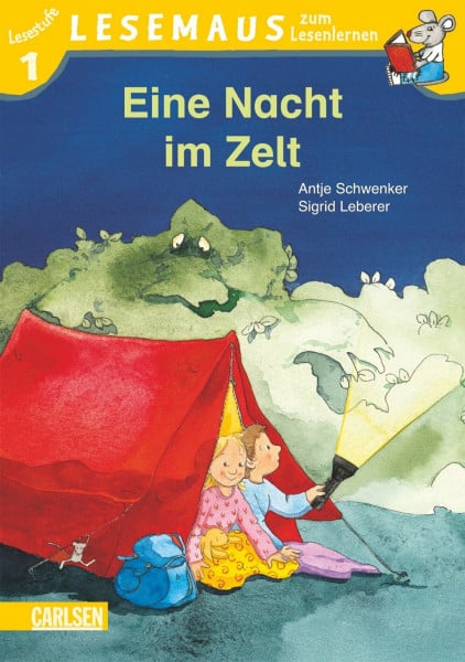 LESEMAUS zum Lesenlernen Stufe 1: Eine Nacht im Zelt