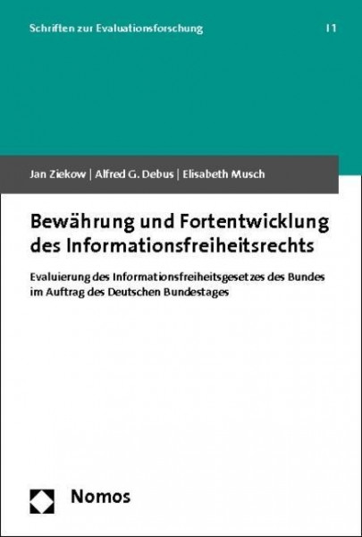 Bewährung und Fortentwicklung des Informationsfreiheitsrechts