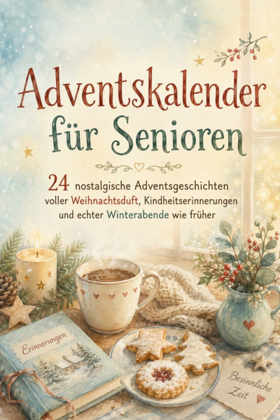 Adventskalender für Senioren – 24 nostalgische Adventsgeschichten voller Weihnachtsduft, Kindheitserinnerungen und echter Winterabende wie früher