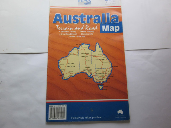 Australia terrain + road r/v (r) hema