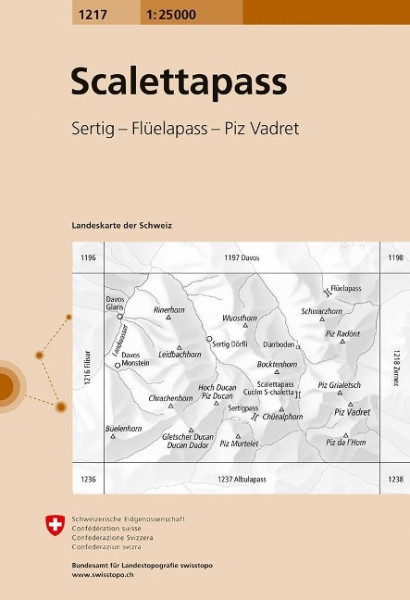 Swisstopo 1 : 25 000 Scalettapass