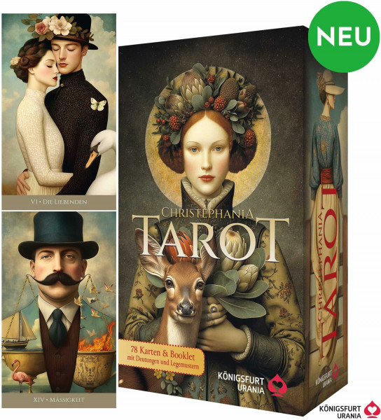 Christephania Tarot - 78 farbige Tarotkarten und ein 176-seitiges Booklet mit Deutungen und Legungen